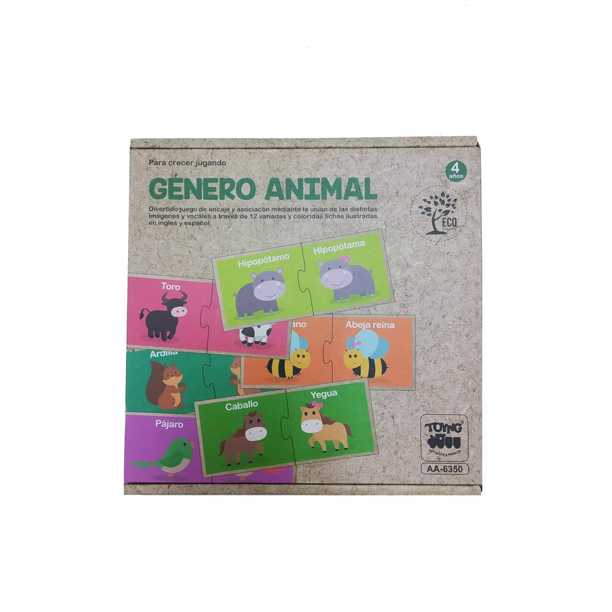 Juego Educativo Género Animal - Toyng - Toyng Chile
