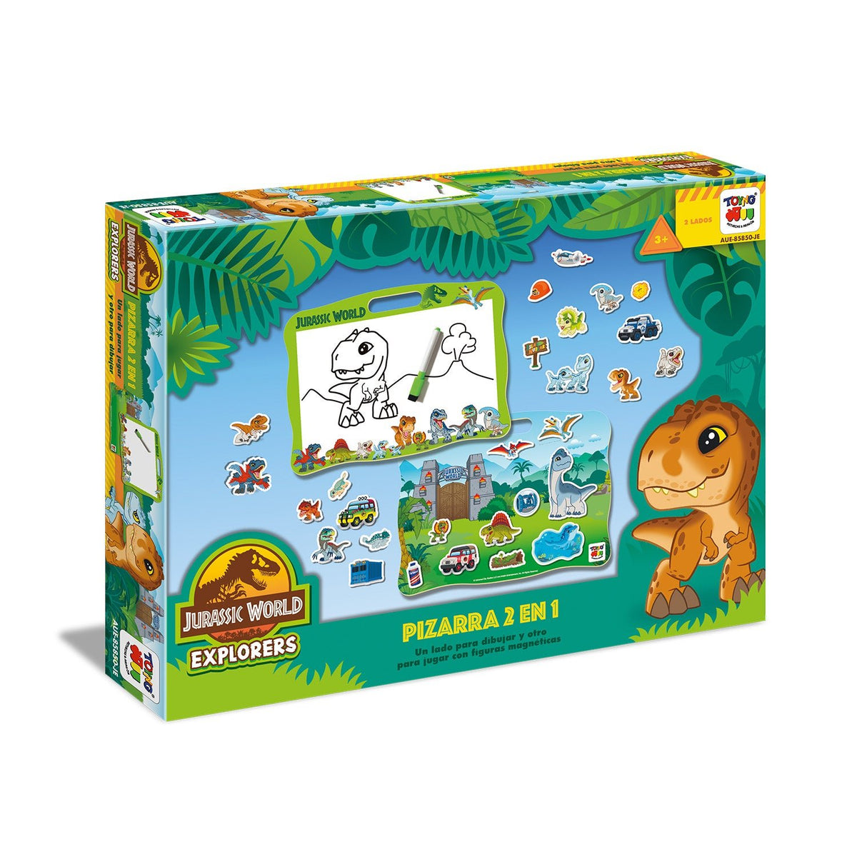 Juego Educativo Pizarra 2 En 1 - Jurassic - Toyng Chile