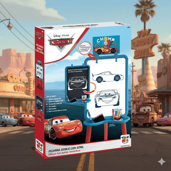 Juego Educativo Pizarra Doble Atril - Cars - Toyng Chile
