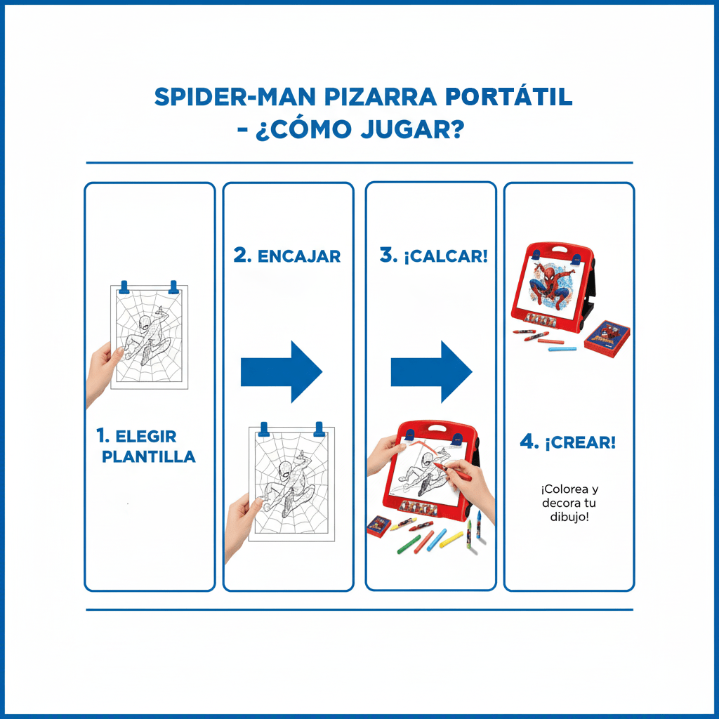 Juego Educativo Pizarra Portatil - Spiderman - Toyng Chile