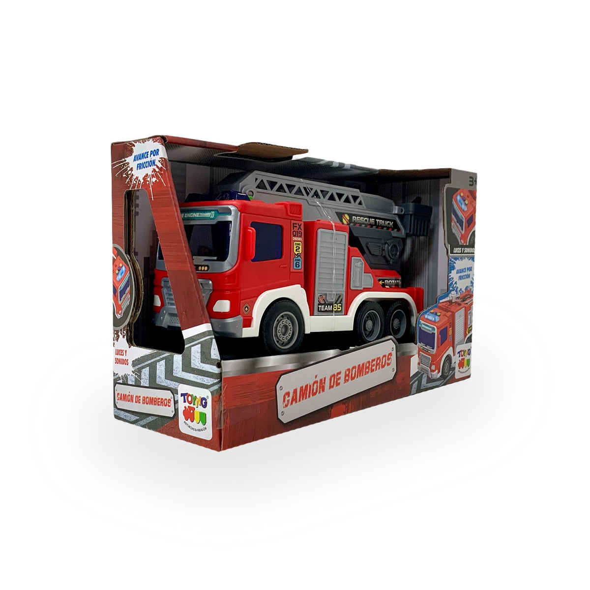 Juguete Camión Bomberos Escalera Blanca - Toyng - Toyng Chile