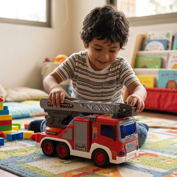 Juguete Camión Bomberos Escalera Extensible 1:16 - Toyng - Toyng Chile