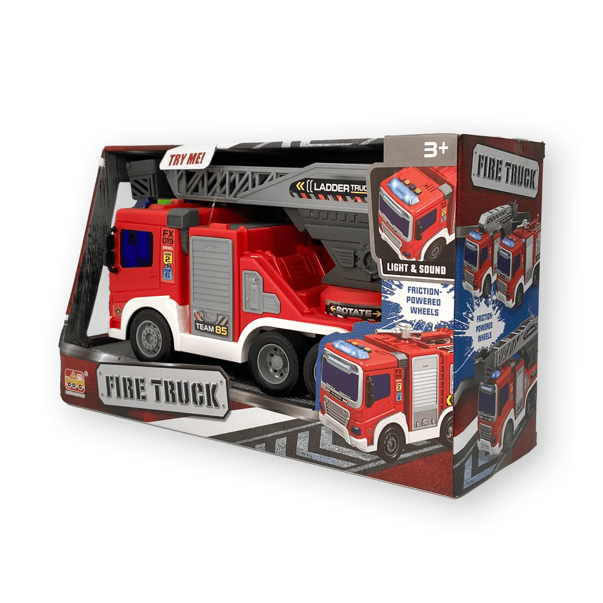 Juguete Camión Bomberos Escalera Extensible 1:16 - Toyng - Toyng Chile