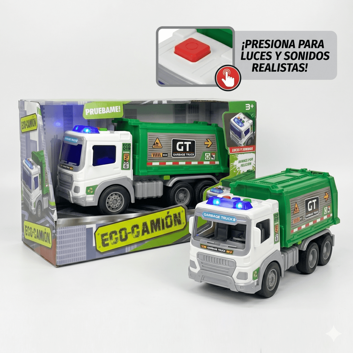 Juguete Camión Recolector Basura 1:16 Luces Sonidos - Toyng - Toyng Chile