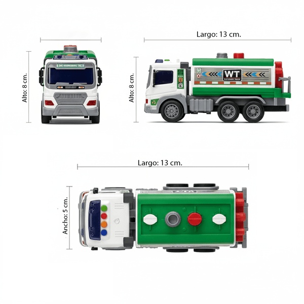 Juguete Camión Recolector Basura Agua 1:16 - Toyng - Toyng Chile
