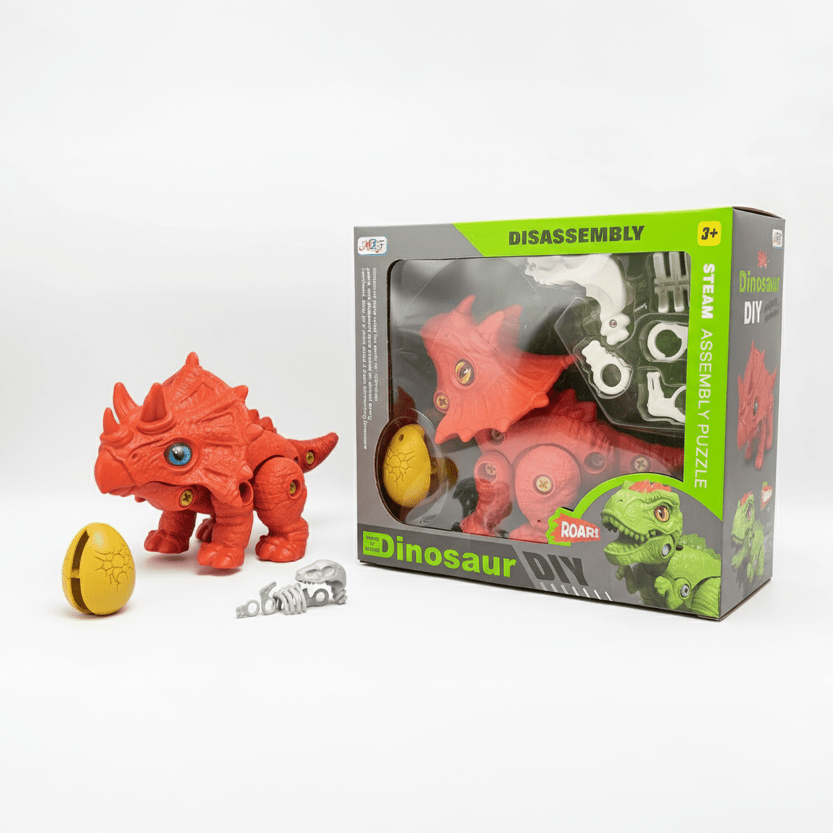 Juguete Dinosaurio Naranjo Armable - Toyng - Toyng Chile