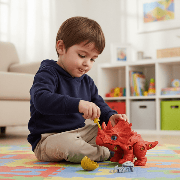 Juguete Dinosaurio Naranjo Armable - Toyng - Toyng Chile