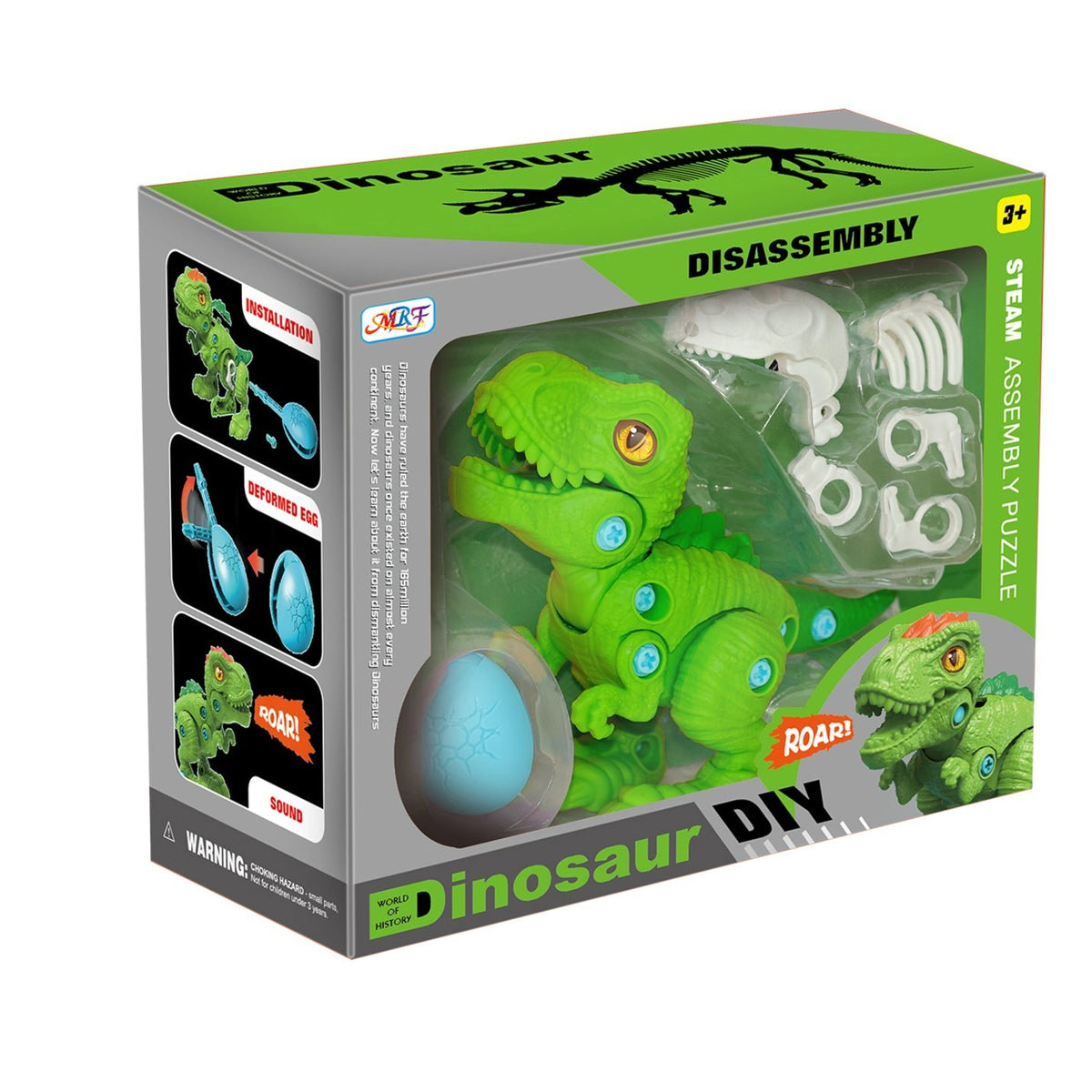 Juguete Dinosaurio Verde Armable - Toyng - Toyng Chile