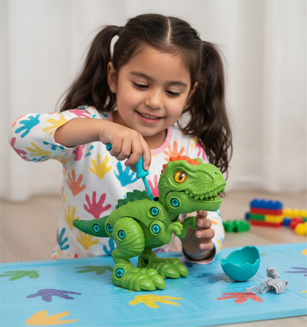 Juguete Dinosaurio Verde Armable - Toyng - Toyng Chile