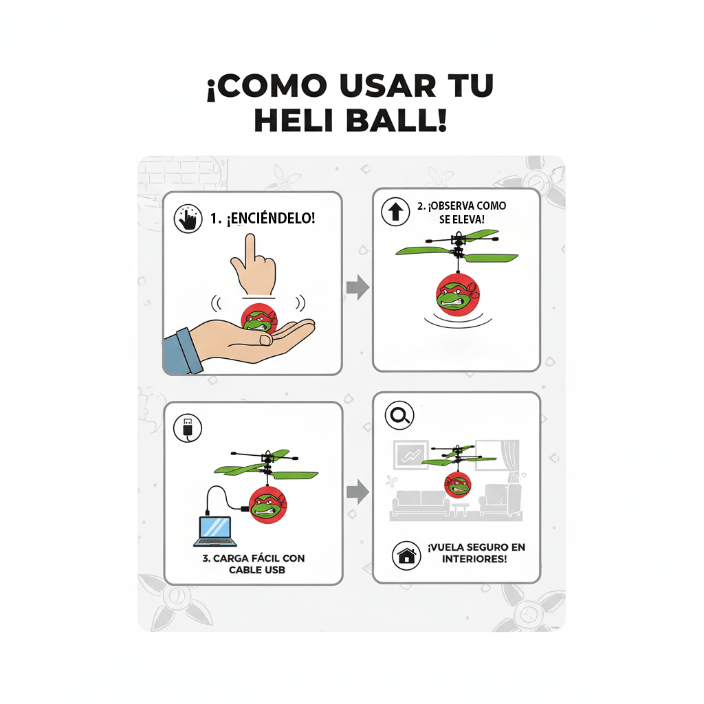 Juguete Heliball Leonardo - Ninja - Toyng Chile