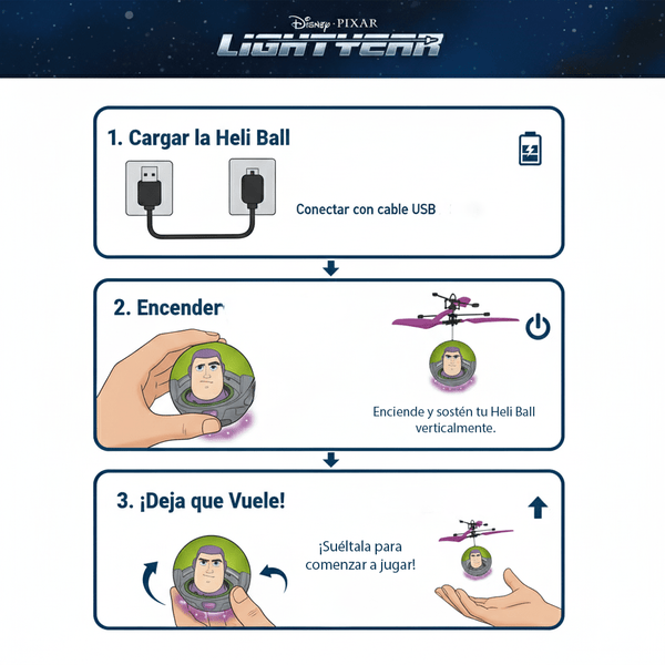 Juguete Heliball Light Year - Lightyear - Toyng Chile