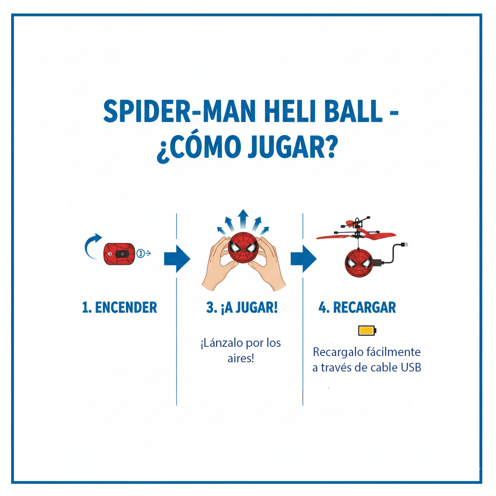 Juguete Heliball Spider - Man - Spiderman - Toyng Chile