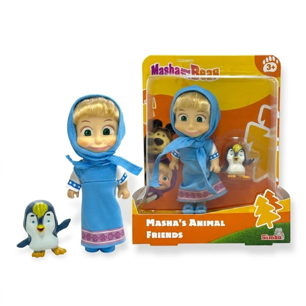 Juguete Masha y sus Amigos El Pingüino - Masha Y El Oso