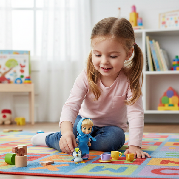 Juguete Masha y sus Amigos El Pingüino - Masha Y El Oso - Toyng Chile