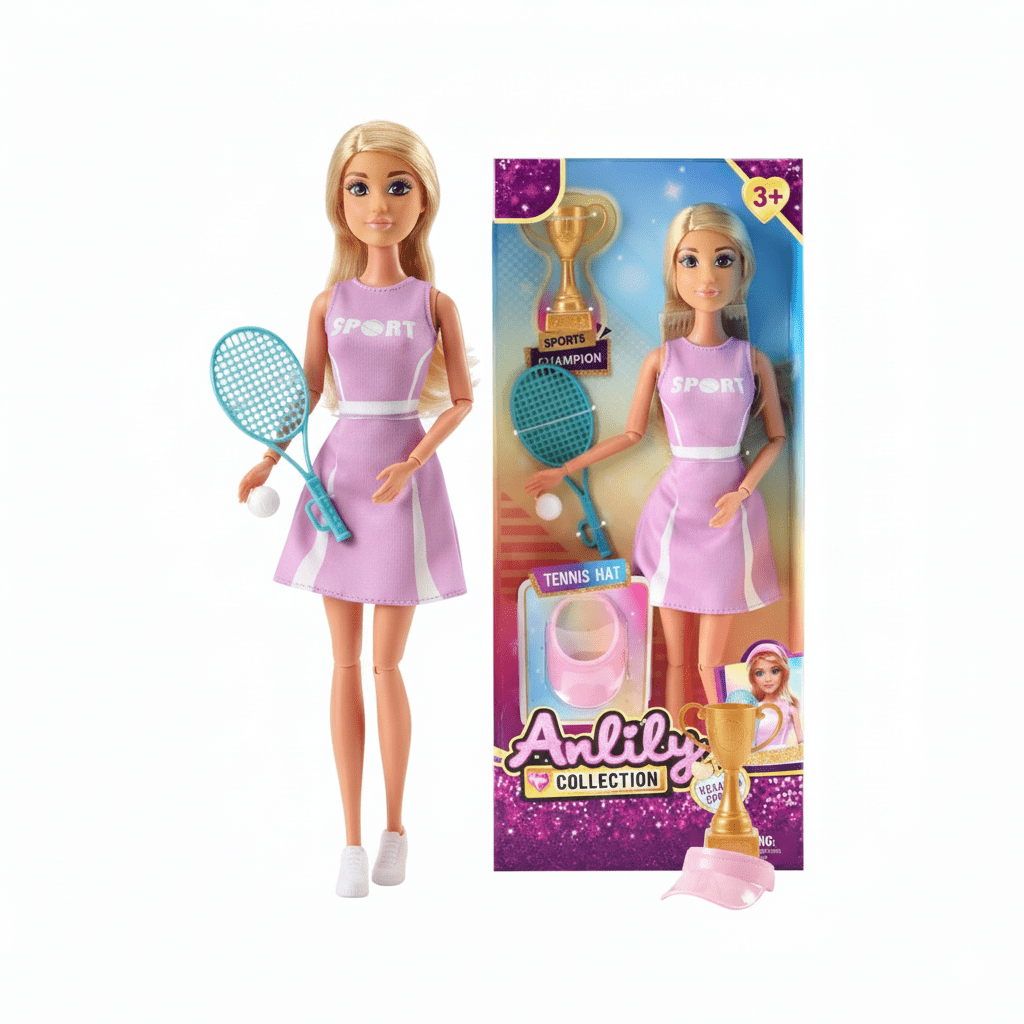 Juguete Muñeca Deporte Tenis