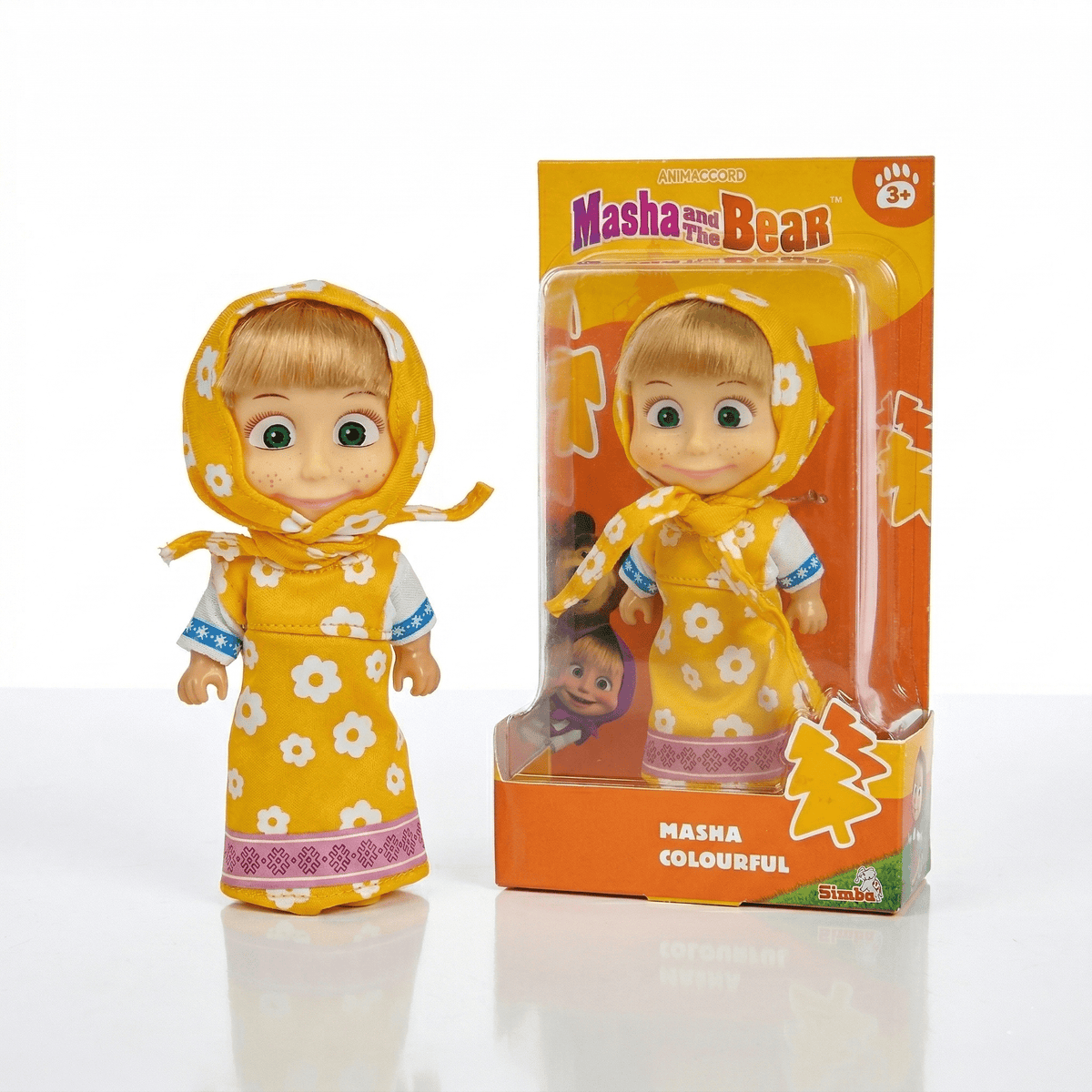 Juguete Muñeca Masha Vestido Amarillo - Masha Y El Oso
