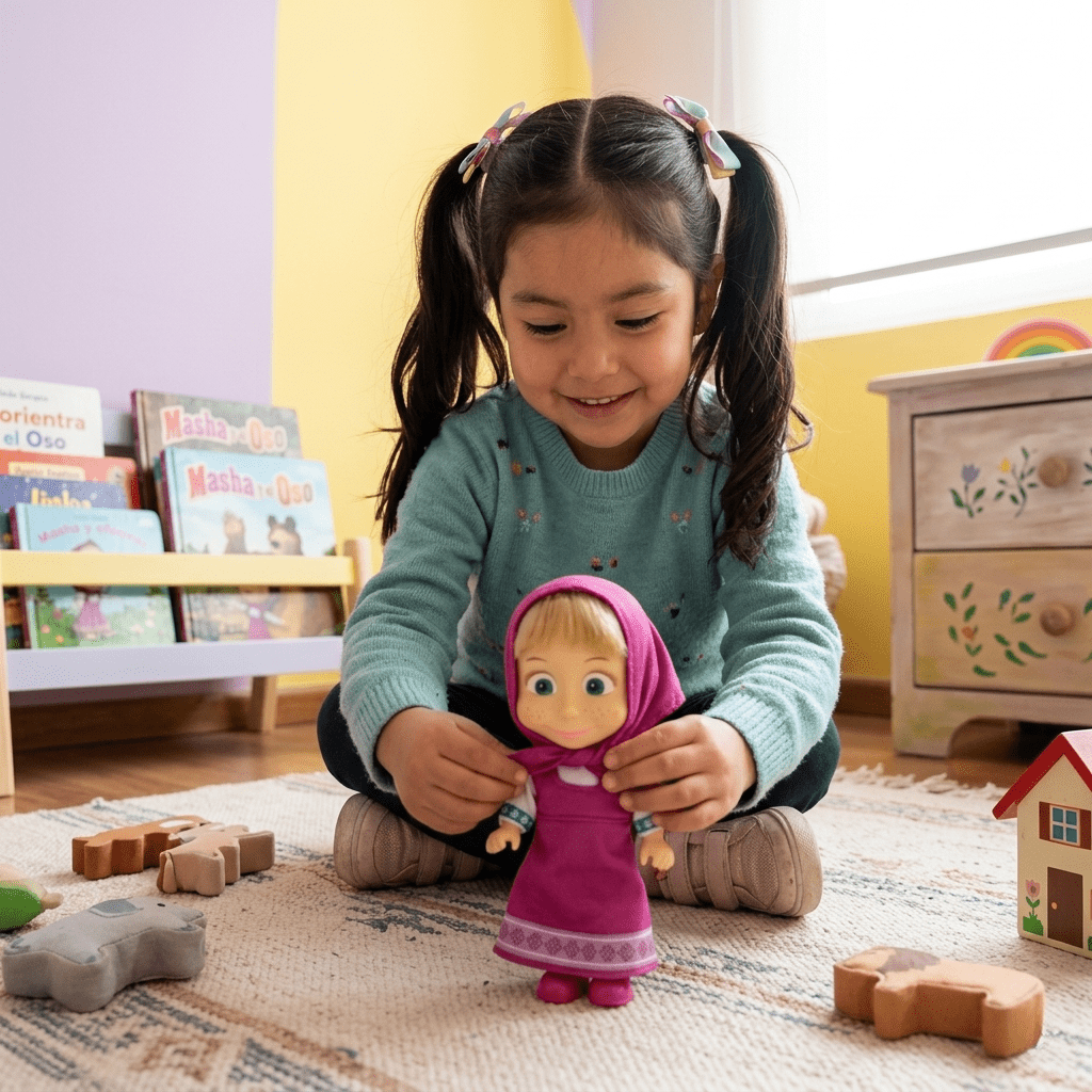 Juguete Muñeca Masha Vestido Lila - Masha Y El Oso - Toyng Chile