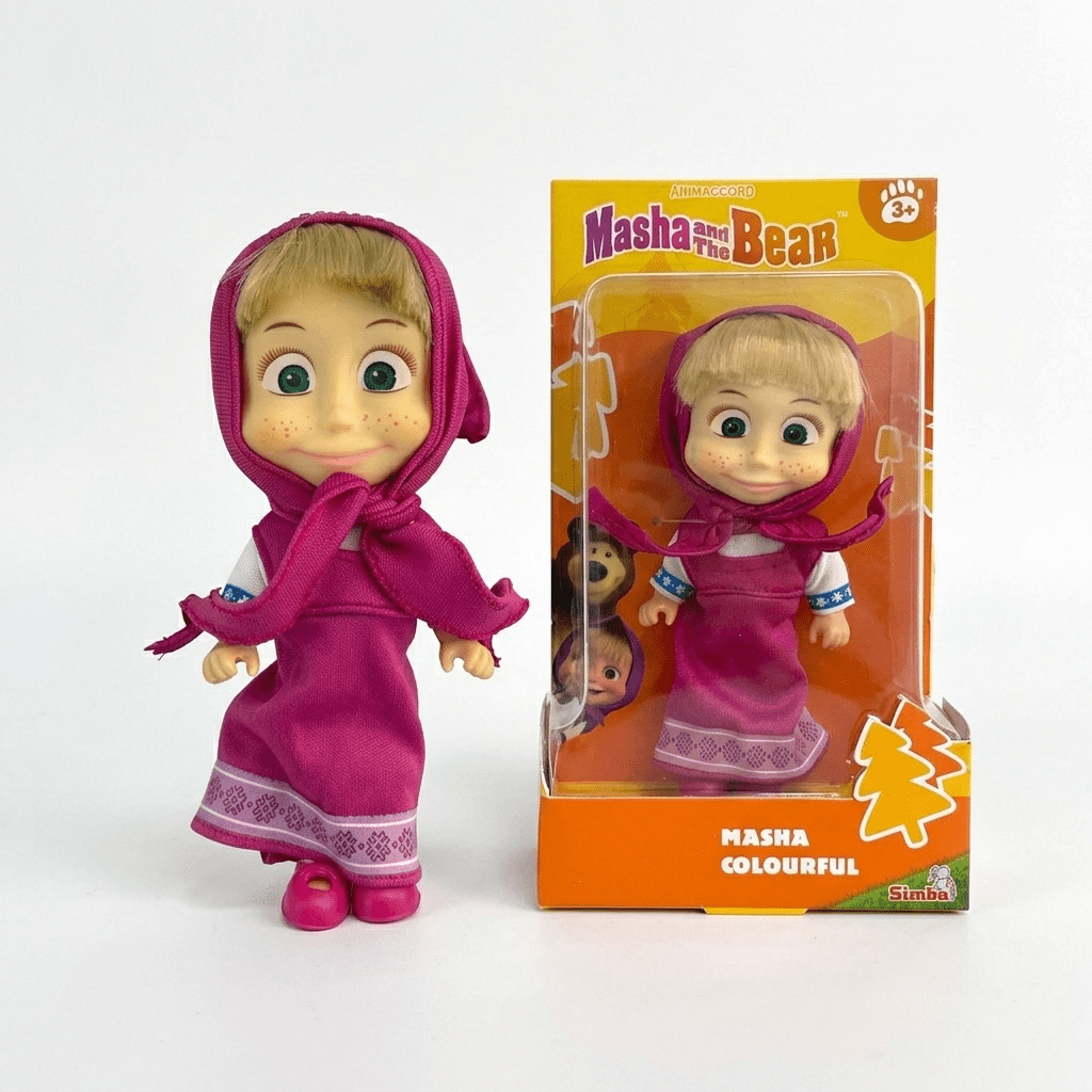 Juguete Muñeca Masha Vestido Lila - Masha Y El Oso