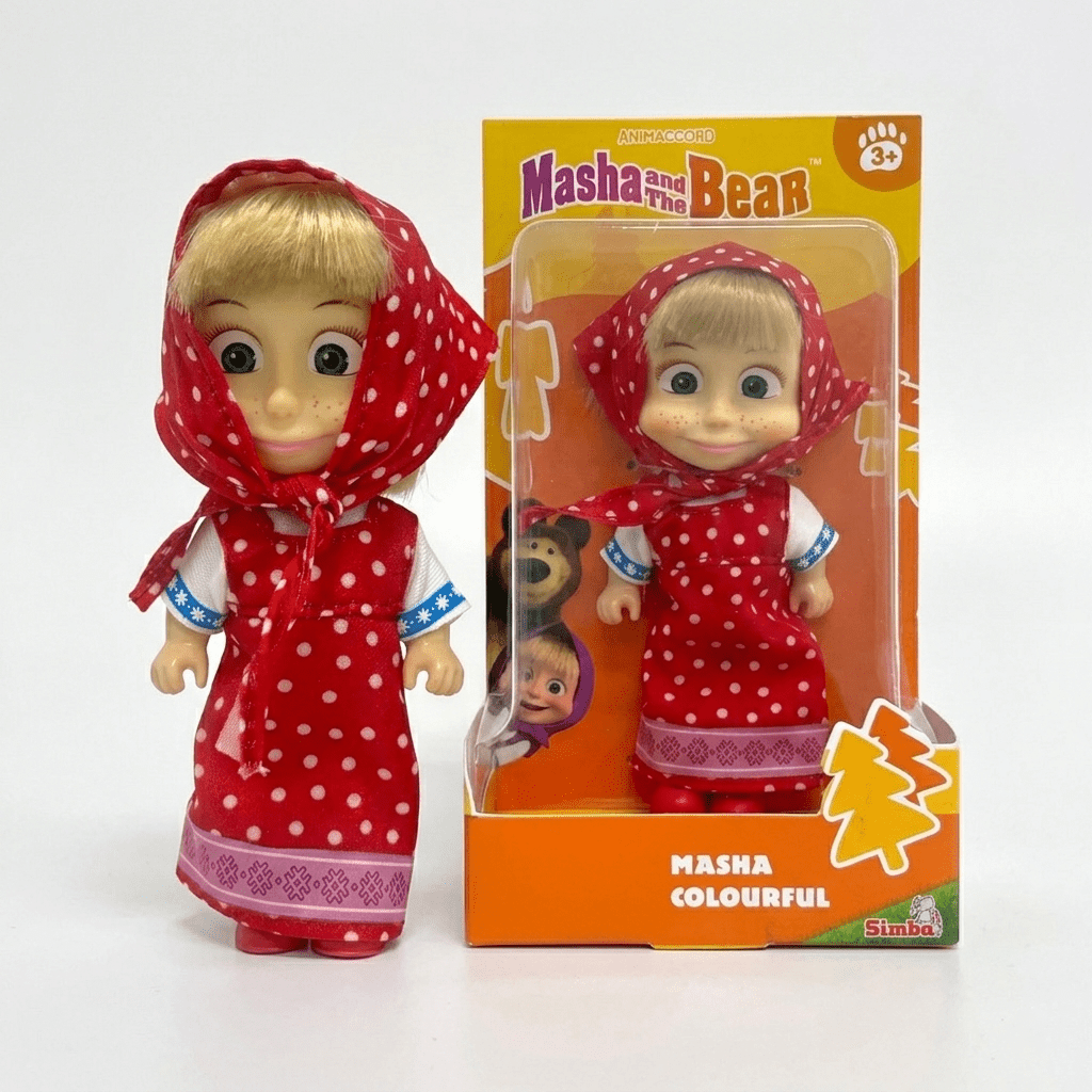 Juguete Muñeca Masha Vestido Rojo - Masha Y El Oso