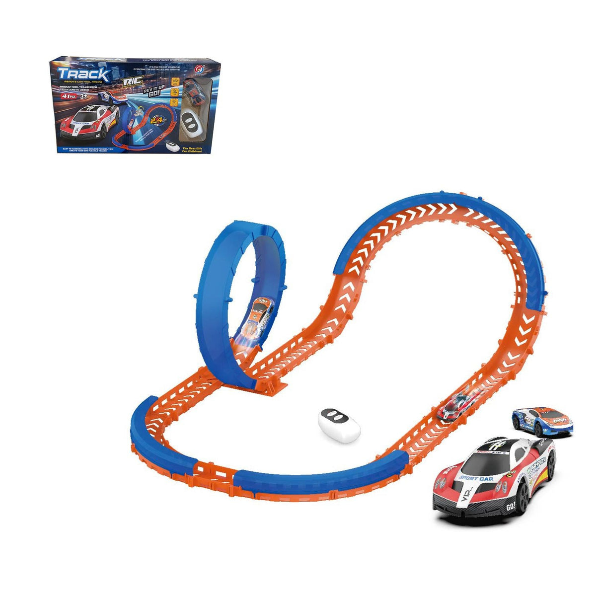 Juguete Pista De Autos De 41 Piezas Con Control - Toyng - Toyng Chile