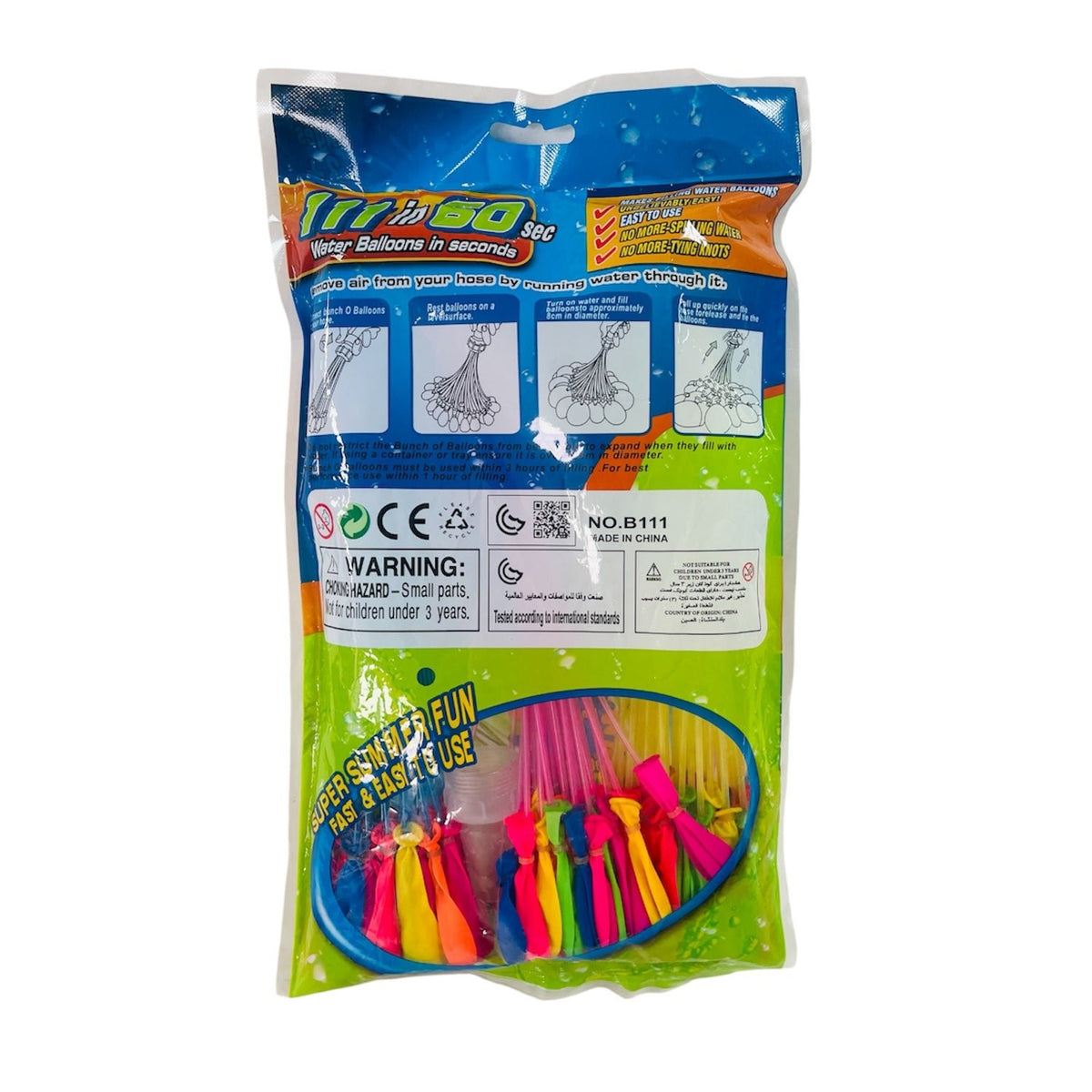 Juguete Set 111 Bombas Agua 60 Segundos - Toyng - Toyng Chile