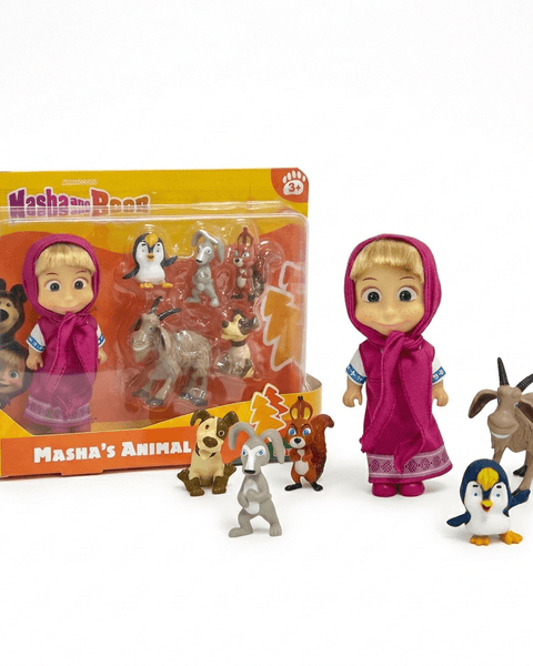 Juguete Set Animales Masha 6 Figuras - Masha Y El Oso - Toyng Chile