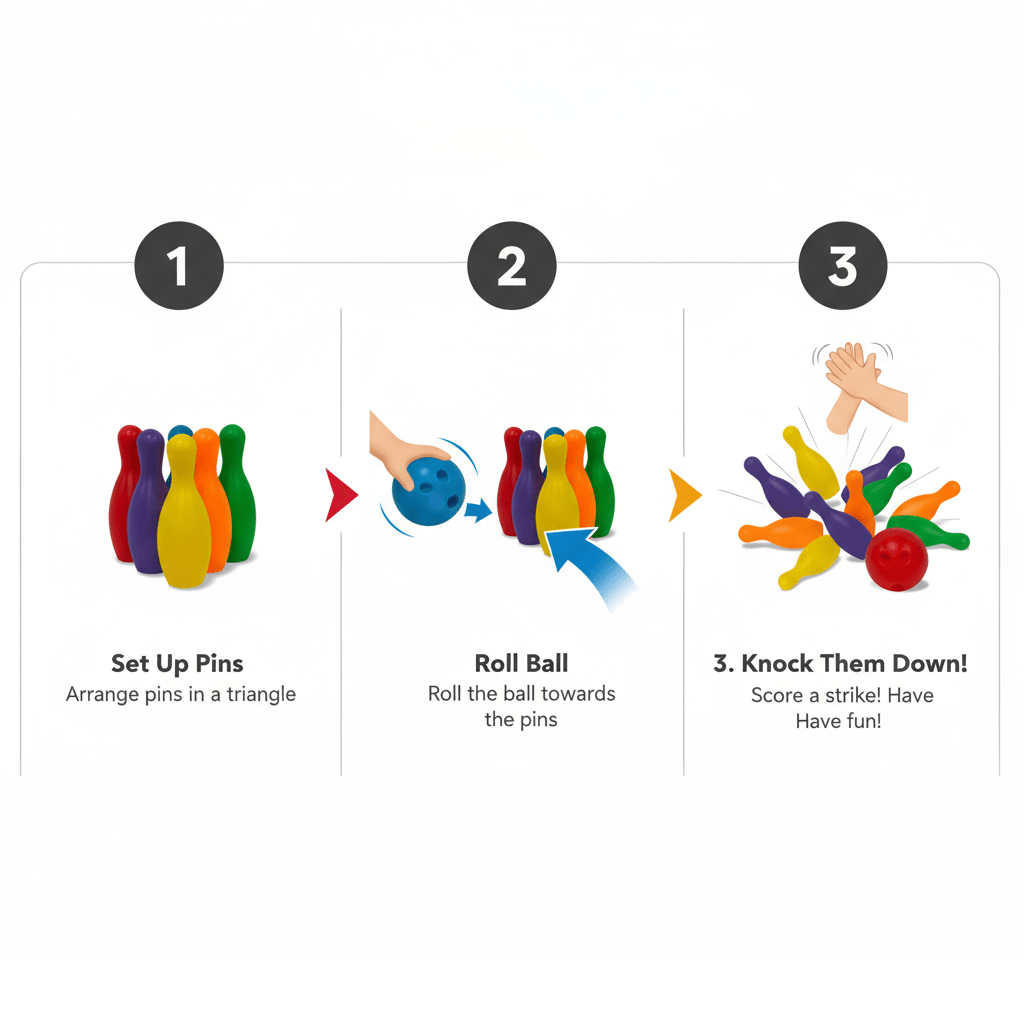 Juguete Set de Bowling 6 Pins + 2 Bolas - Toyng - Toyng Chile