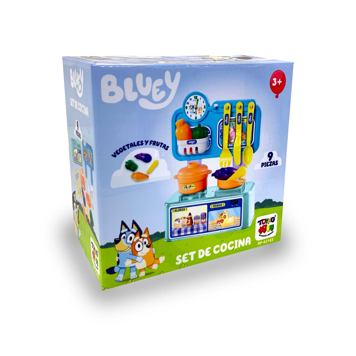 Juguete Set de Cocina Infantil (9) Piezas - Bluey - Toyng Chile