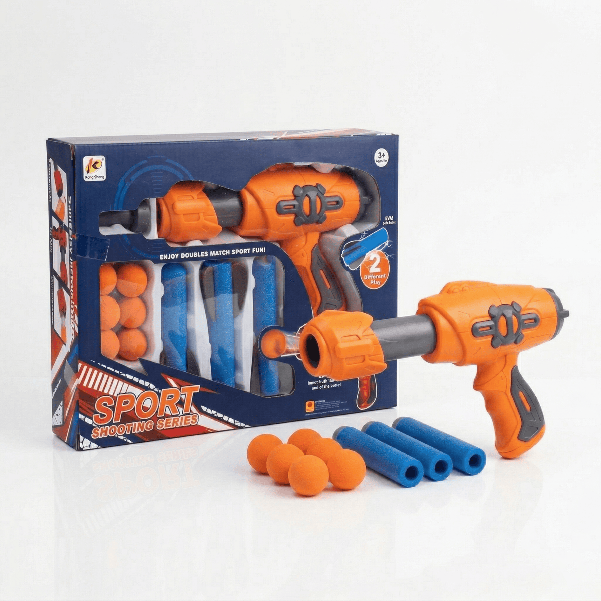 Juguete Set Pistola, 6 Pelotas Y 3 Lanzadores - Toyng - Toyng Chile