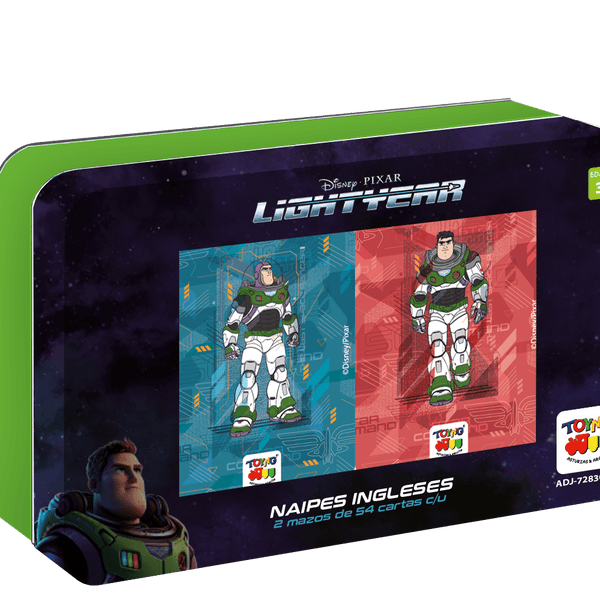 Naipes Caja Metalica Lightyear