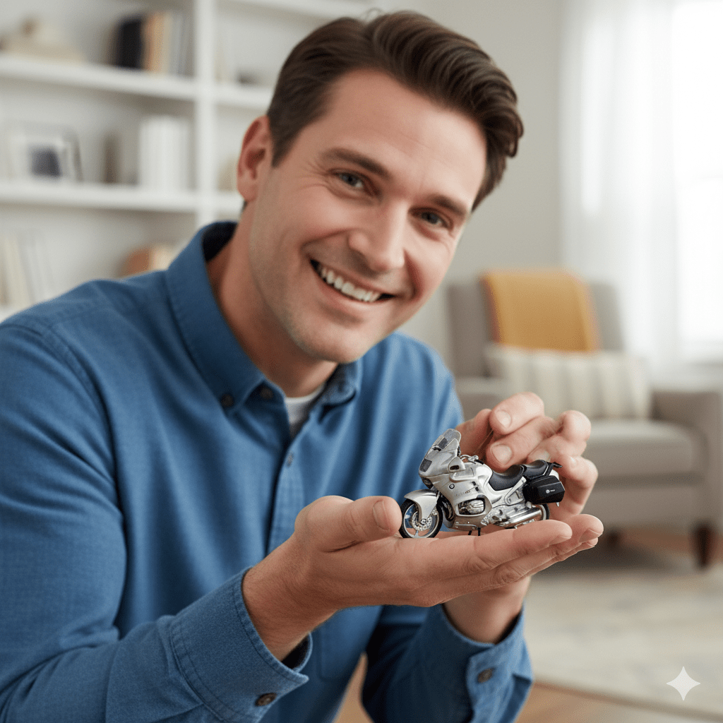 Moto BMW R1100 RT Escala 1:18 - Welly - Toyng Chile