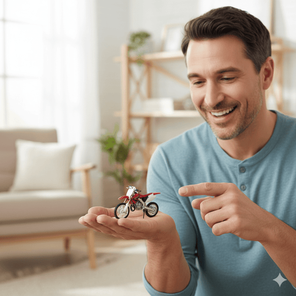 Moto Honda CR250R Escala 1:18 - Welly - Toyng Chile