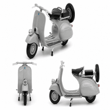 Moto Italiana Vespa Clásica 1953 125CC Escala 1:18 - Welly - Toyng Chile