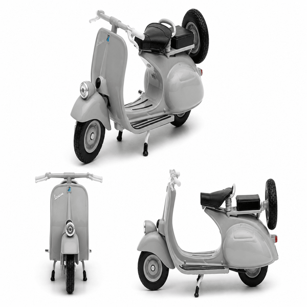 Moto Italiana Vespa Clásica 1953 125CC Escala 1:18 - Welly - Toyng Chile