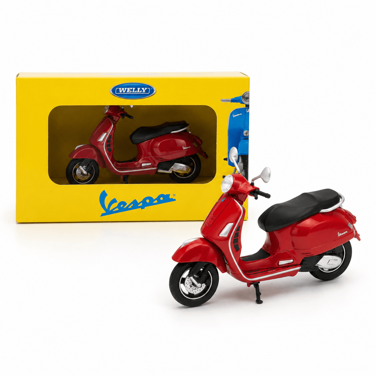 Moto Italiana Vespa GTS 125CC Escala 1:18 - Welly - Toyng Chile