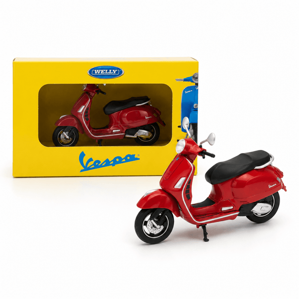 Moto Italiana Vespa GTS 125CC Escala 1:18 - Welly - Toyng Chile