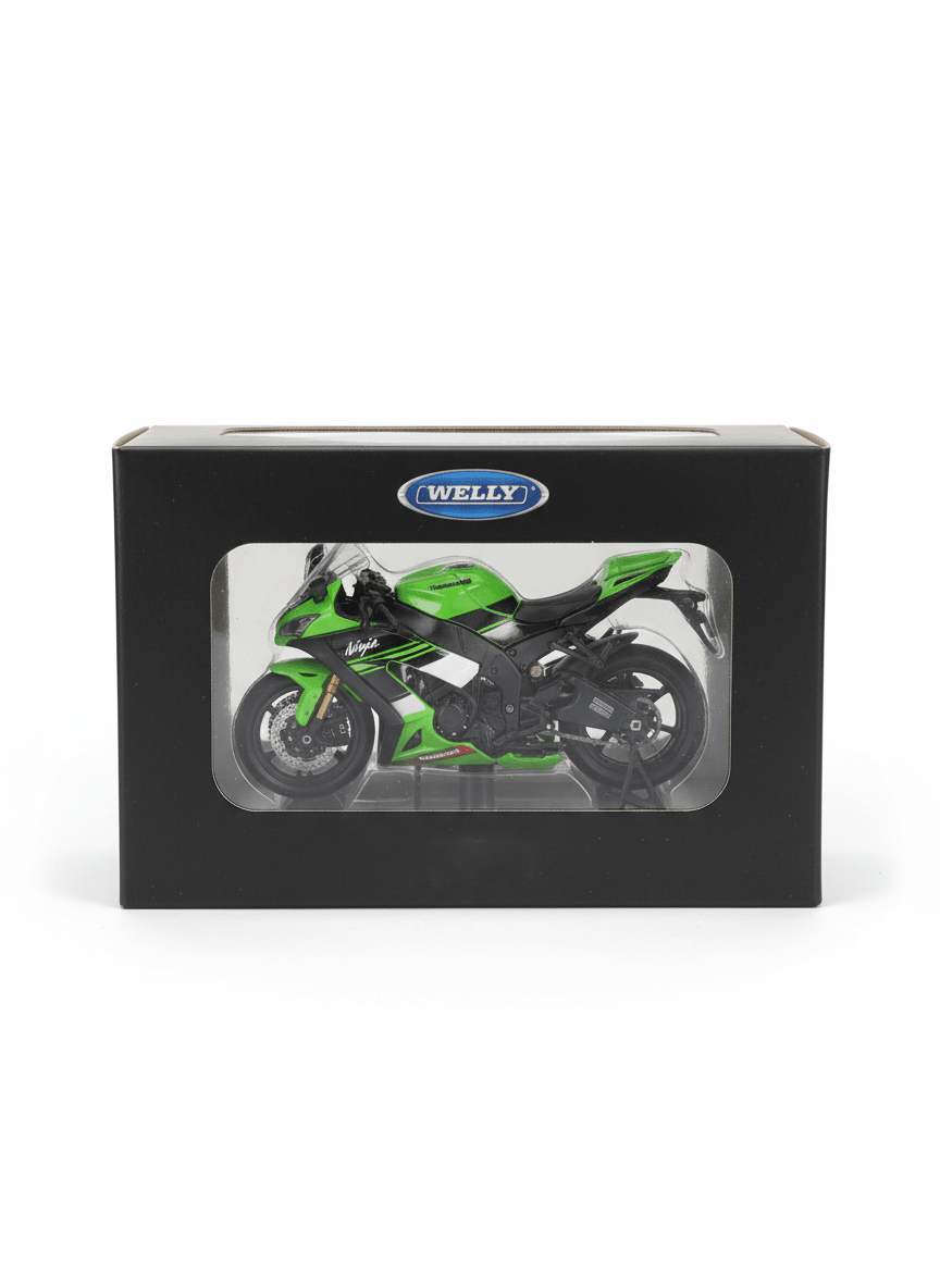 Moto Kawasaki 2009 Ninja ZX - 10R Escala 1:18 - Welly - Toyng Chile