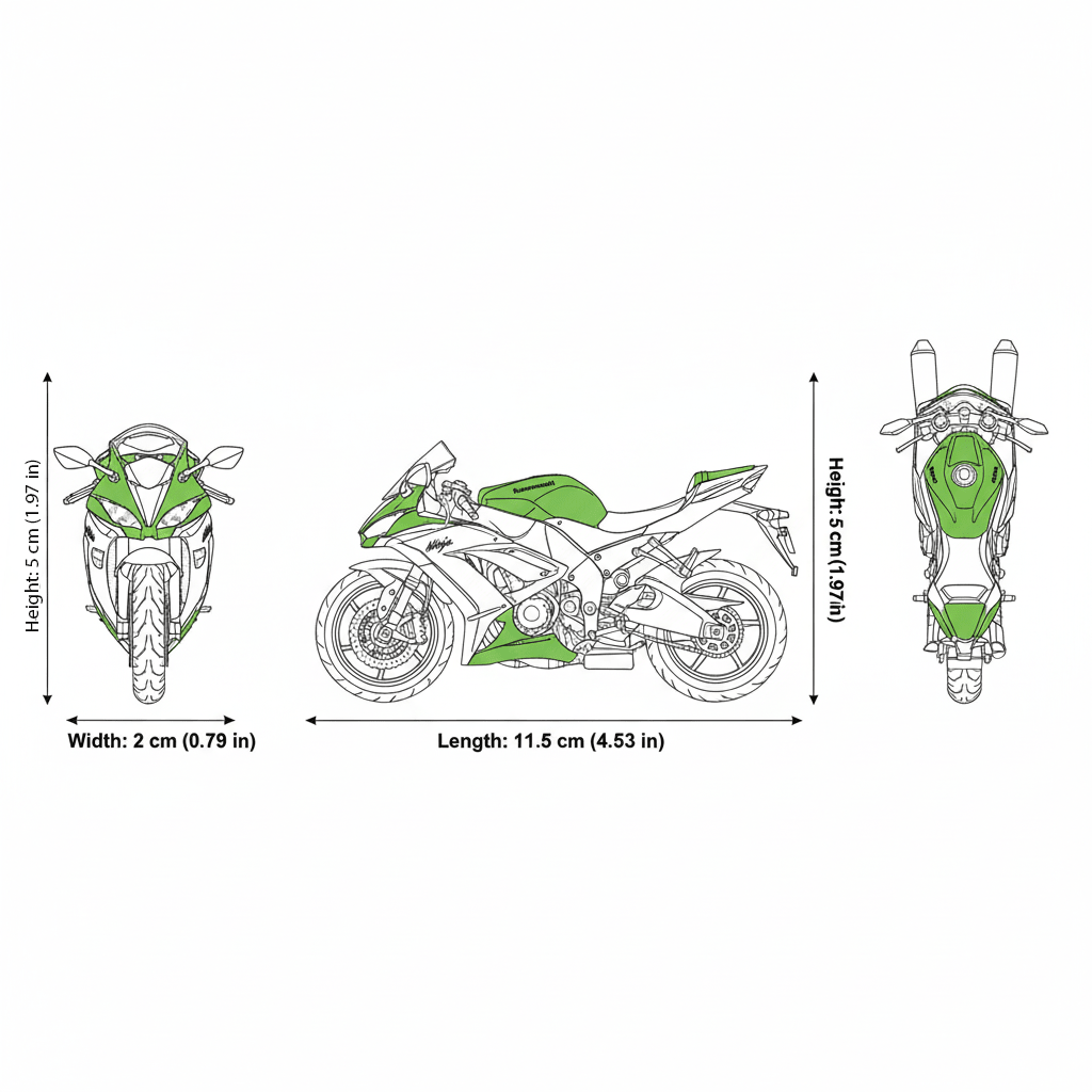 Moto Kawasaki 2009 Ninja ZX - 10R Escala 1:18 - Welly - Toyng Chile