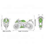 Moto Kawasaki 2009 Ninja ZX - 10R Escala 1:18 - Welly - Toyng Chile