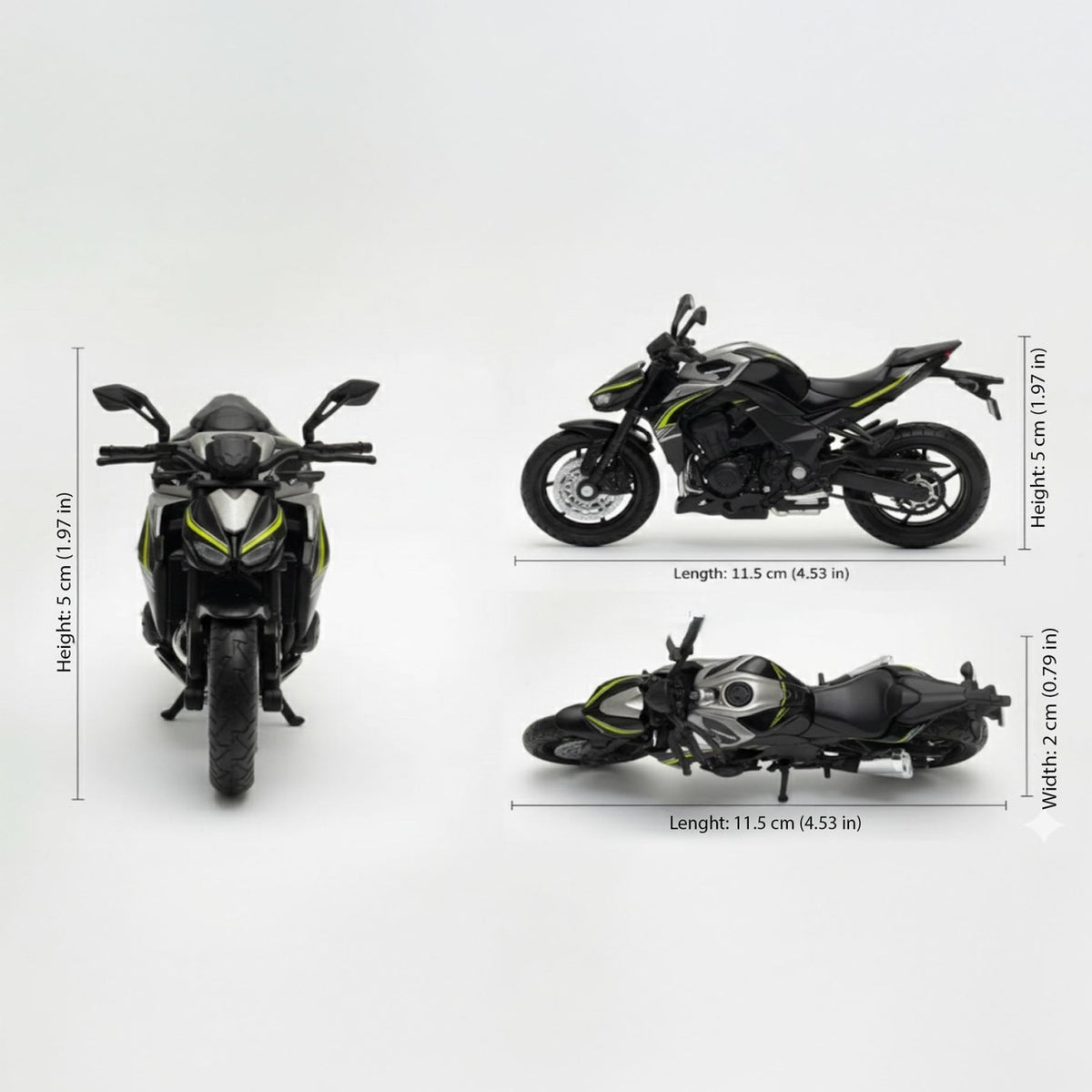 Moto Kawasaki 2017 Z1000 R Escala 1:18 - Welly - Toyng Chile
