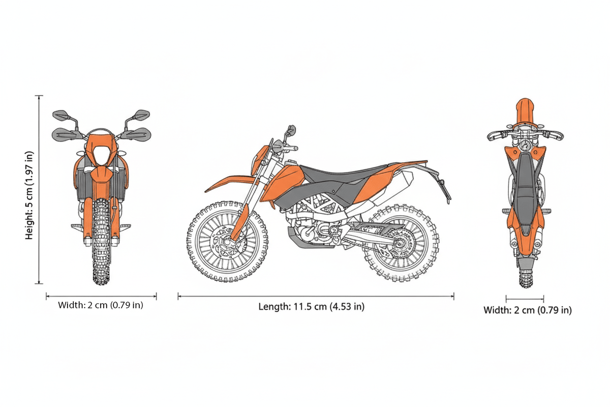Moto KTM 690 Enduro R Motos Escala 1:18 - Welly - Toyng Chile