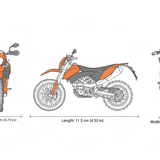 Moto KTM 690 Enduro R Motos Escala 1:18 - Welly - Toyng Chile