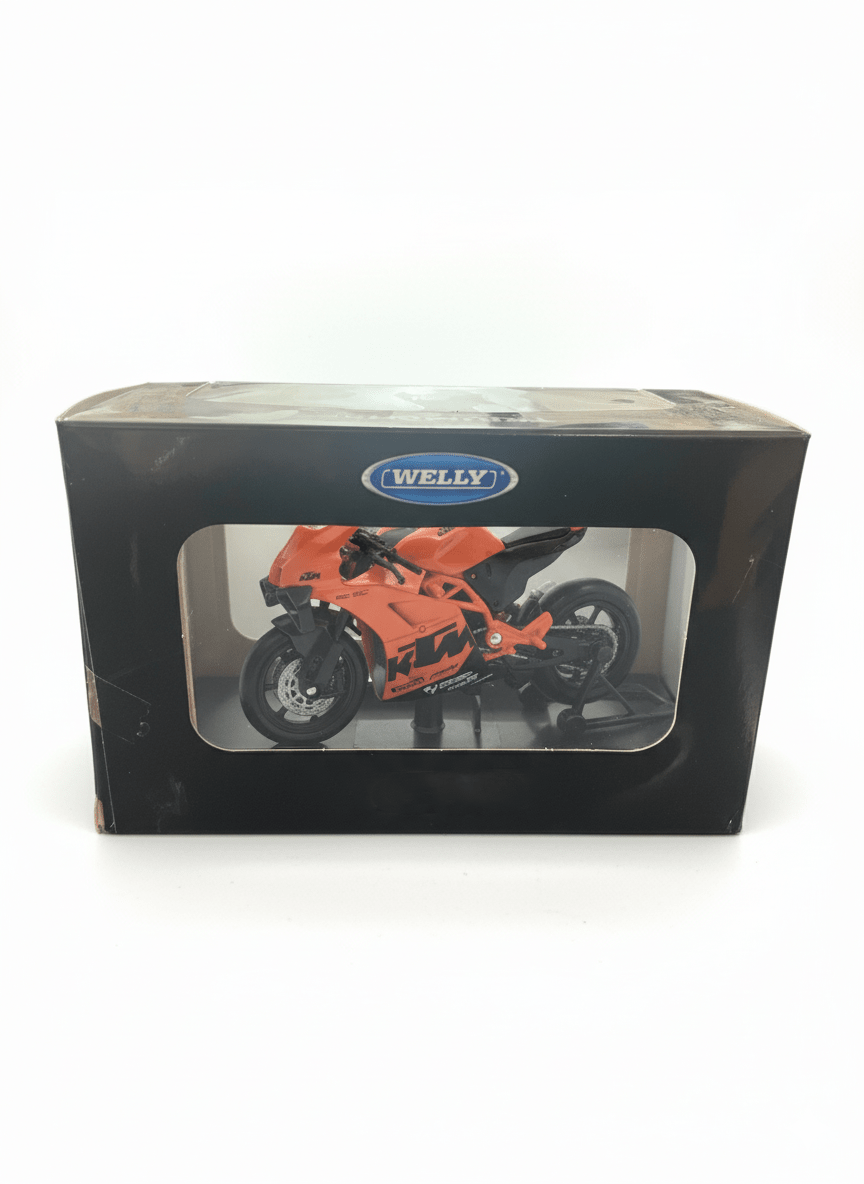 Moto KTM RC 8C Escala 1:18 - Welly - Toyng Chile