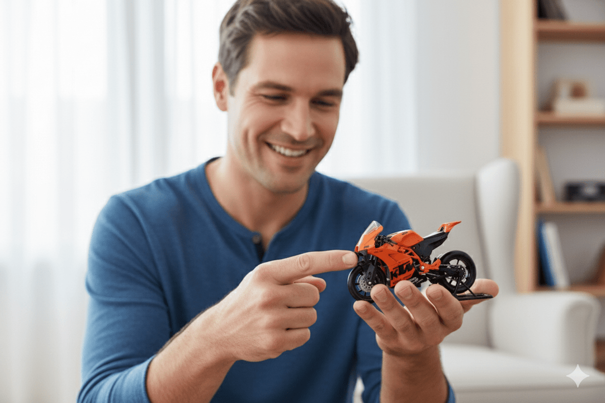 Moto KTM RC 8C Escala 1:18 - Welly - Toyng Chile