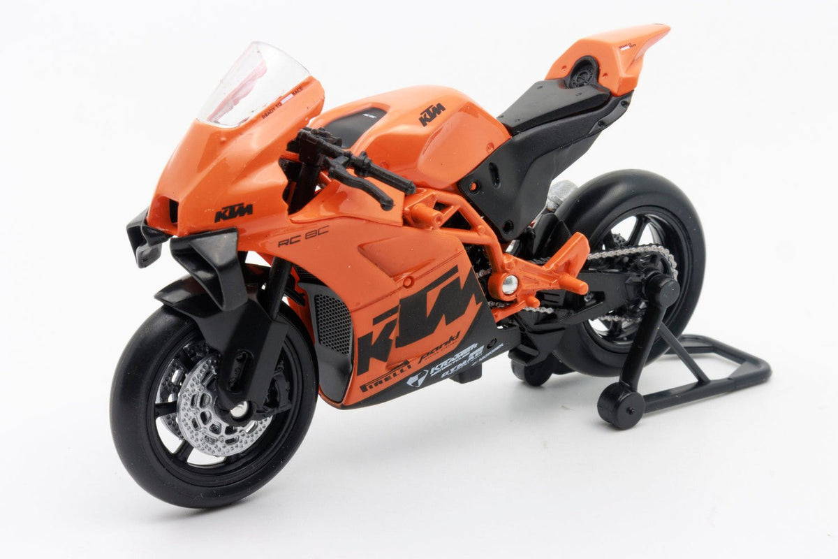Moto KTM RC 8C Escala 1:18 - Welly - Toyng Chile