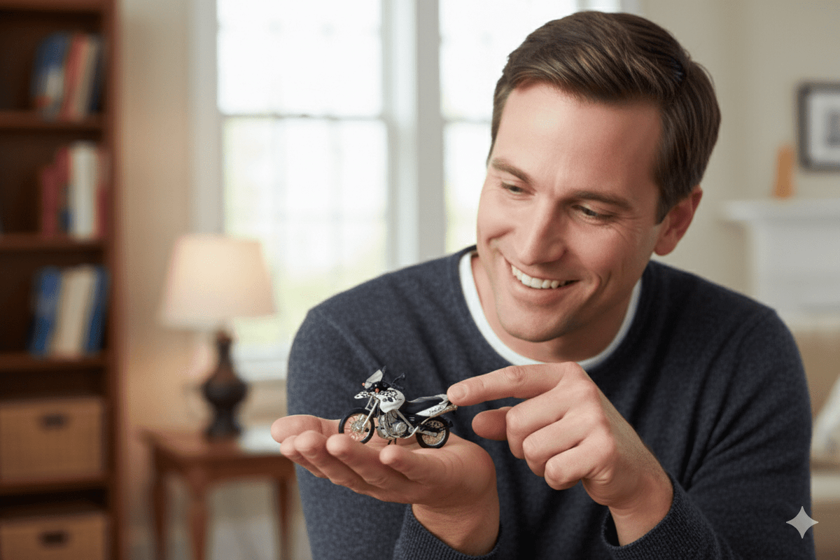 Moto MW F650 GS Escala 1:18 - Welly - Toyng Chile