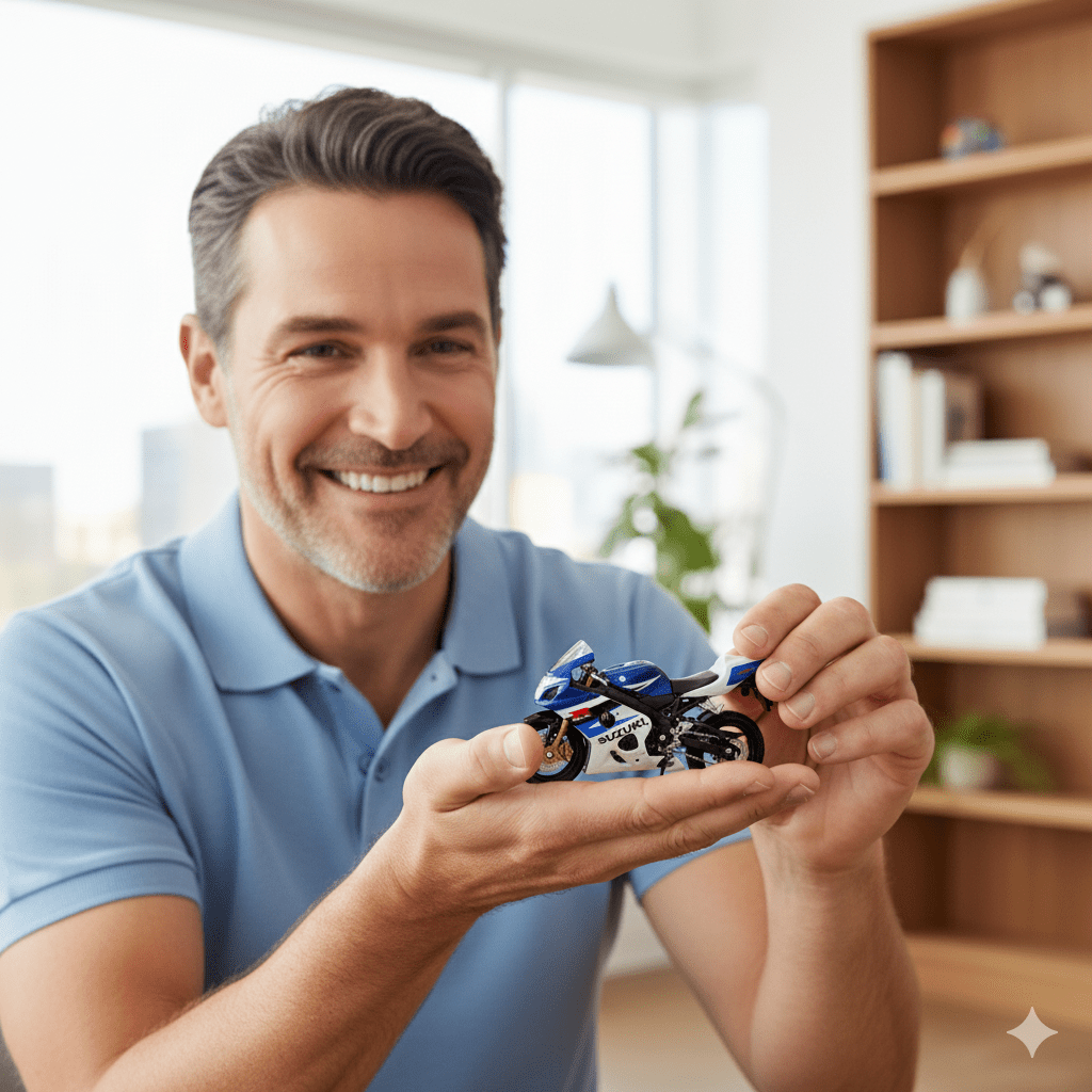 Moto Suzuki GSX - R750 Escala 1:18 - Welly - Toyng Chile