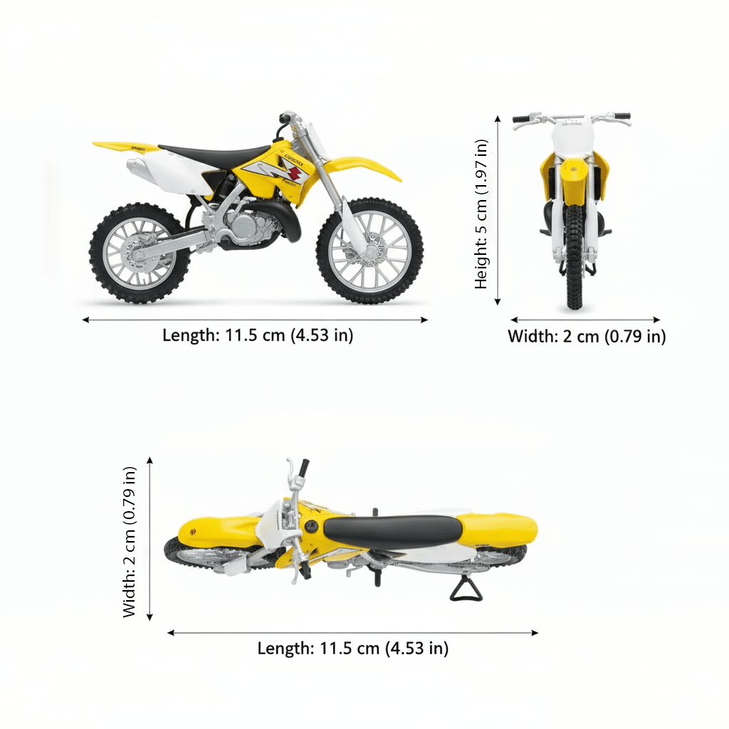 Moto Suzuki RM250 Escala 1:18 - Welly - Toyng Chile