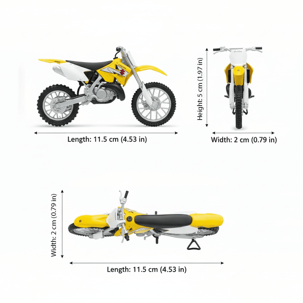 Moto Suzuki RM250 Escala 1:18 - Welly - Toyng Chile