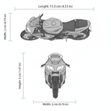 Moto Triumph Daytona 600 Motos Escala 1:18 - Welly - Toyng Chile